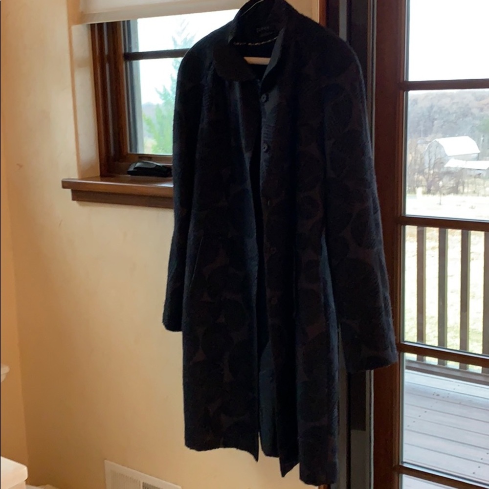 Zenobia black evening coat